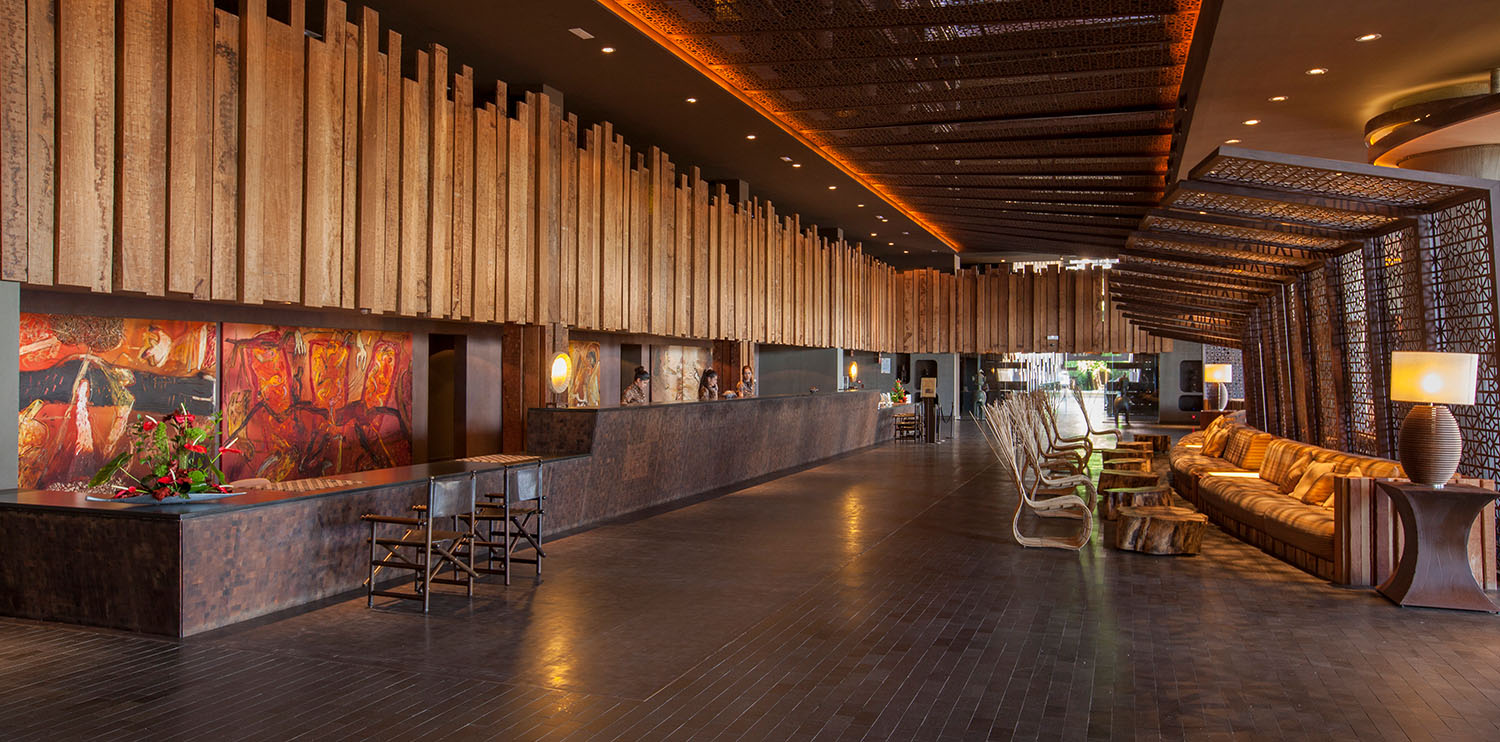  Reception service at the Lopesan Baobab Resort hotel in Meloneras, Gran Canaria 